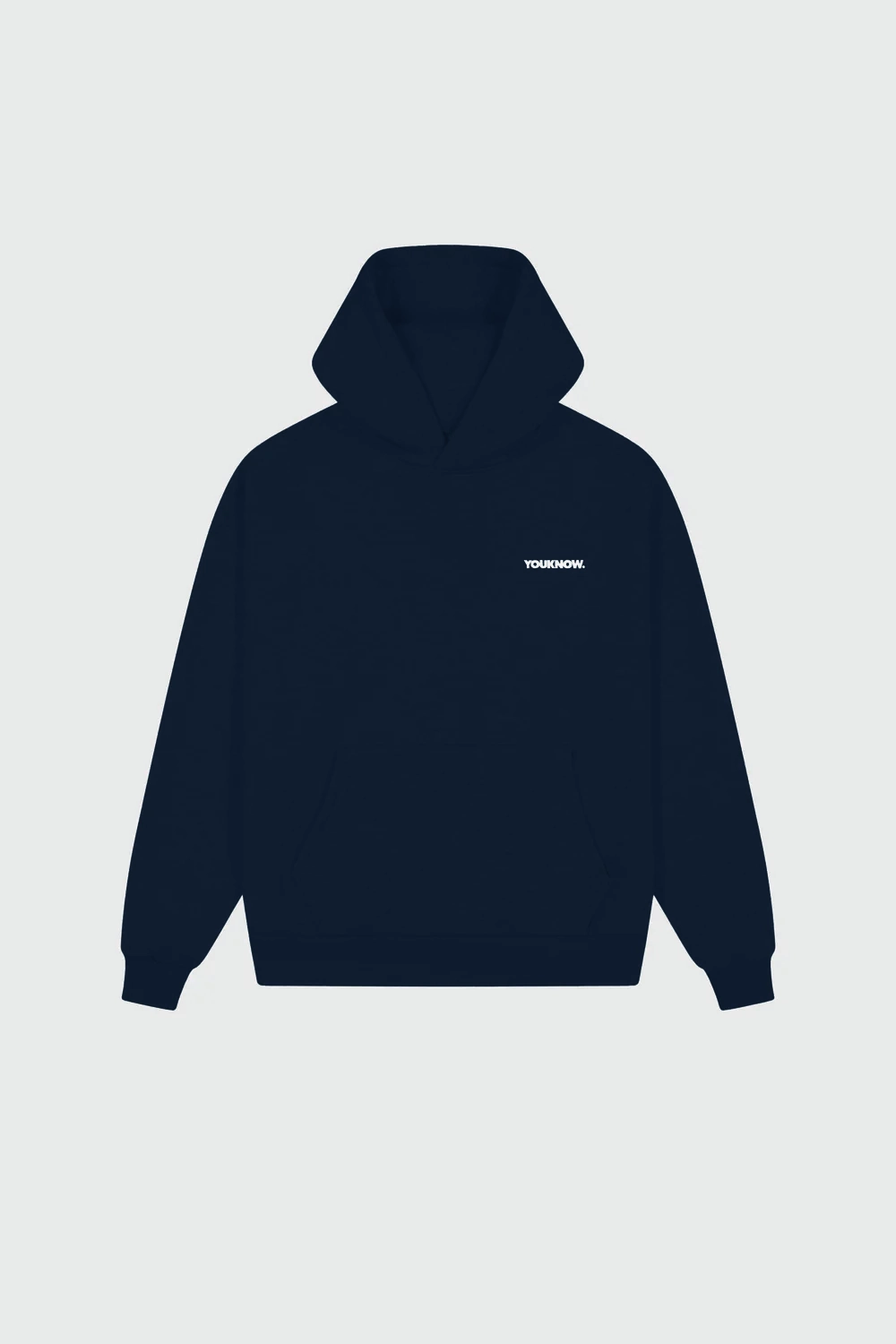 Core Standard Hoodie | Navy Guinea pig like Adjustable Drawstring Hood