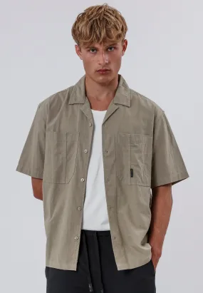 CORPS LINEN BLEND SHIRT LIGHT KHAKI Budget Friendly Current Style