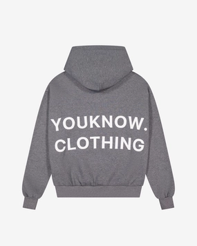 Cosyszn Hoodie | Charcoal Marle Printed Pattern