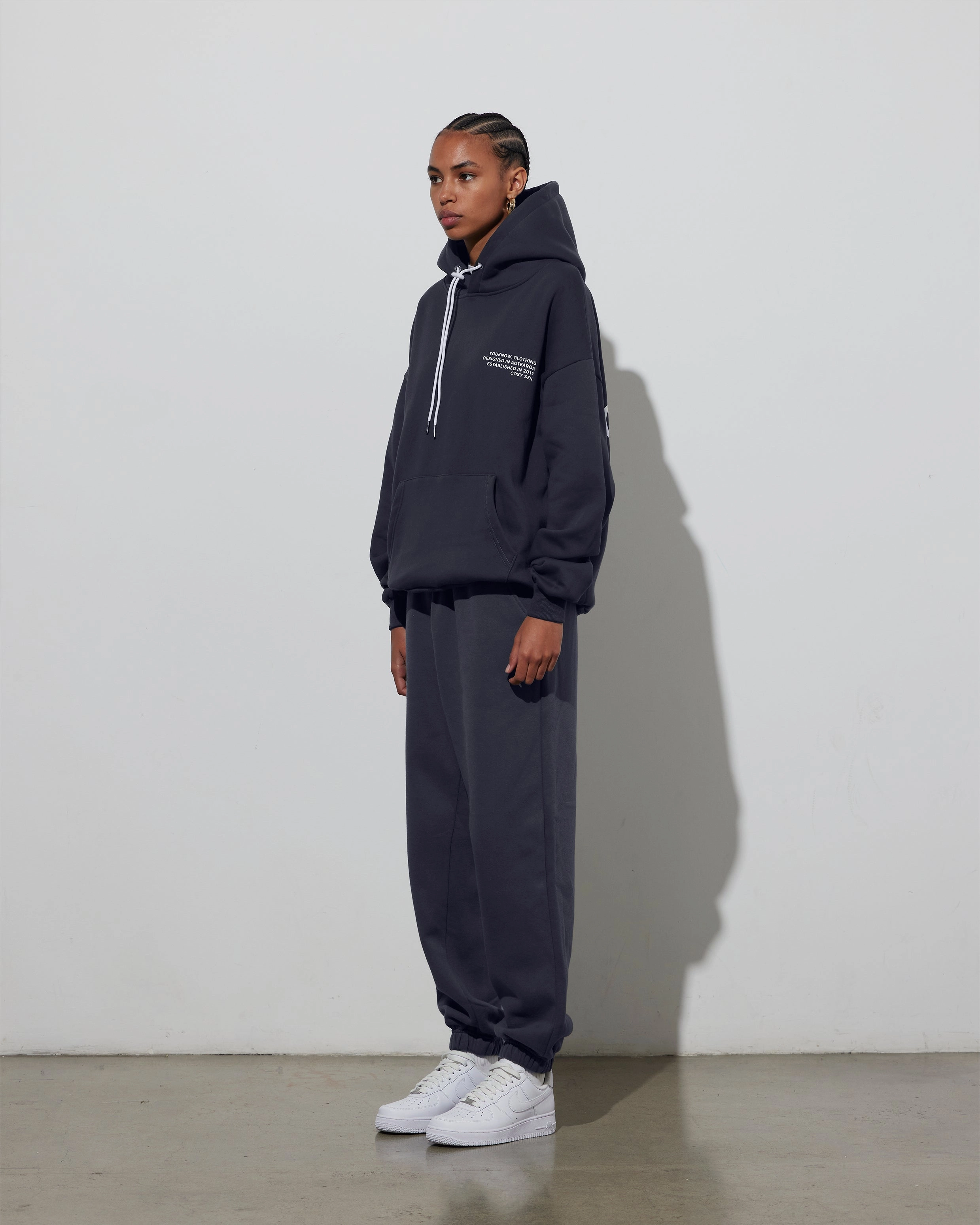 Cosyszn Hoodie | Iron Grey City Mood Wear