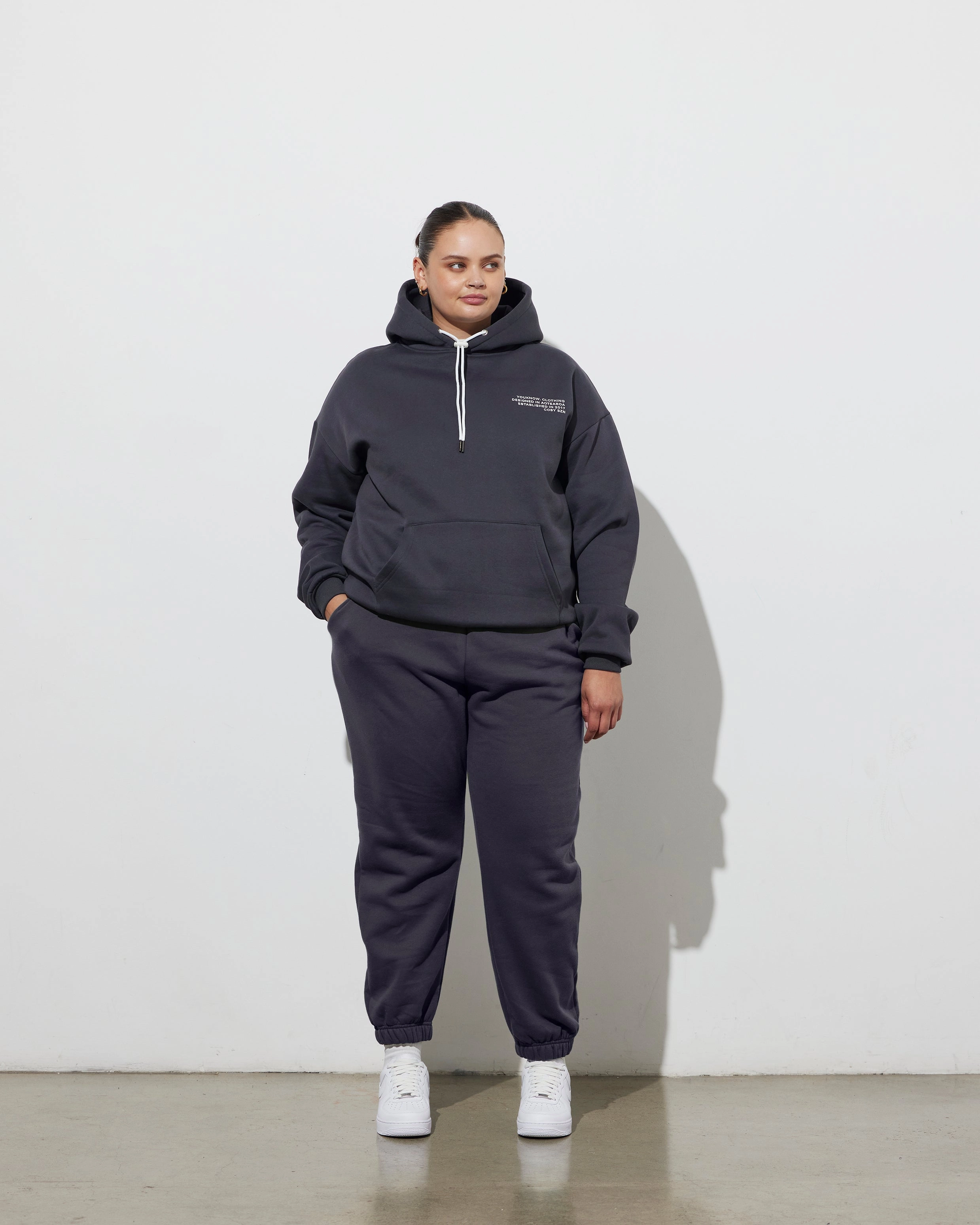 Durable Reinforced Hood Spa wear Cosyszn Hoodie | Iron Grey