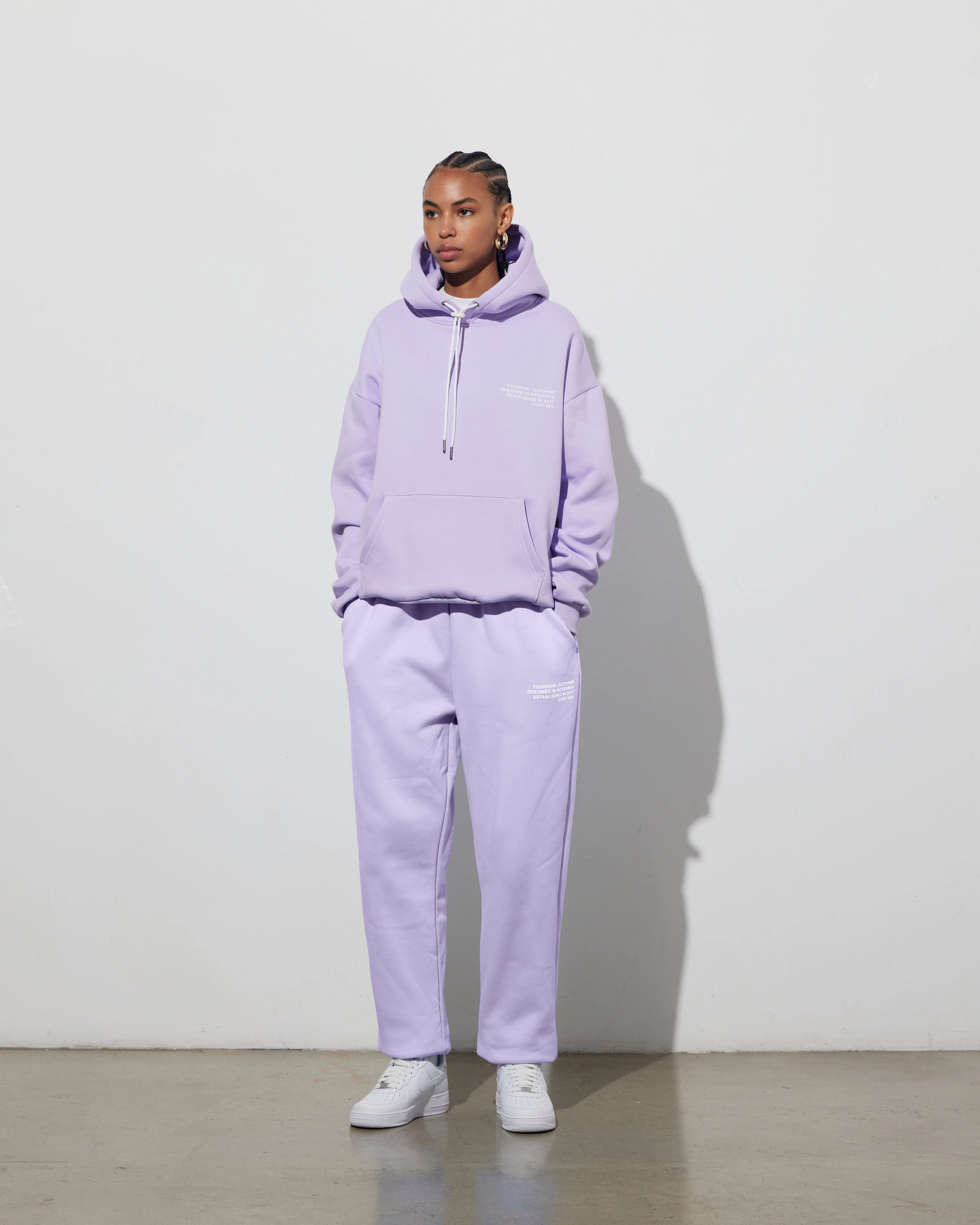 Mardi Gras wear Urban Spirit Cosyszn Hoodie | Lavender