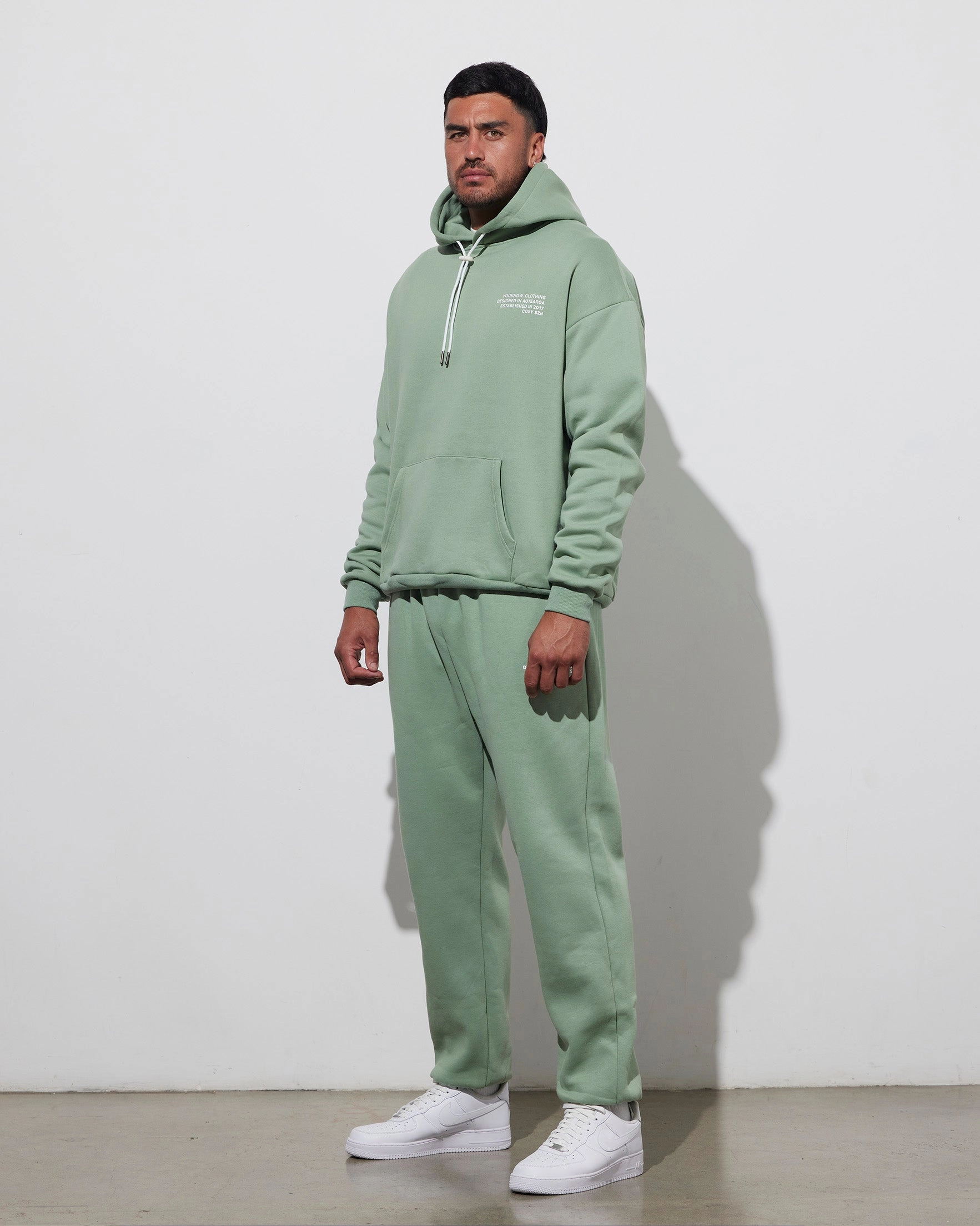 Low-rise style Cosyszn Sweatpants | Sage
