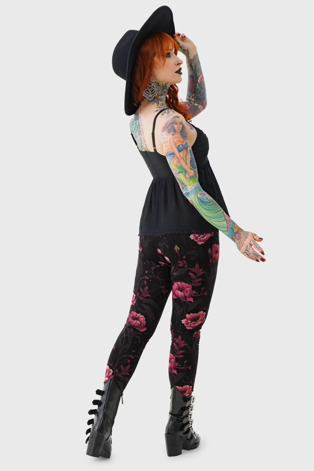 Non Slip Waistband Cottage Chorus Leggings