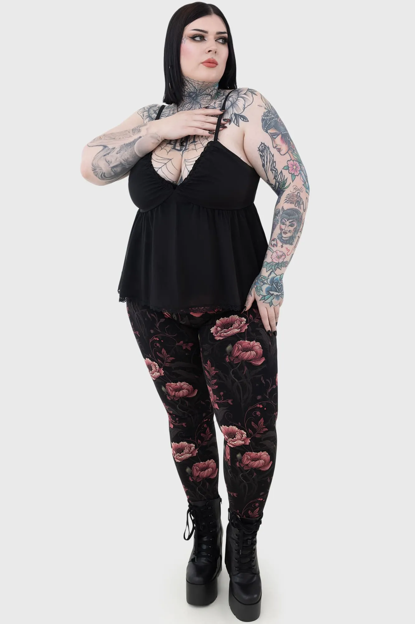 Cottage Chorus Leggings Petite Size Skin Friendly Versatile Feel