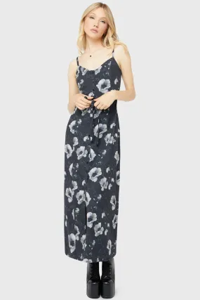 Cottage Chorus Maxi Dress [BLACK AND WHITE] Polished Appearance