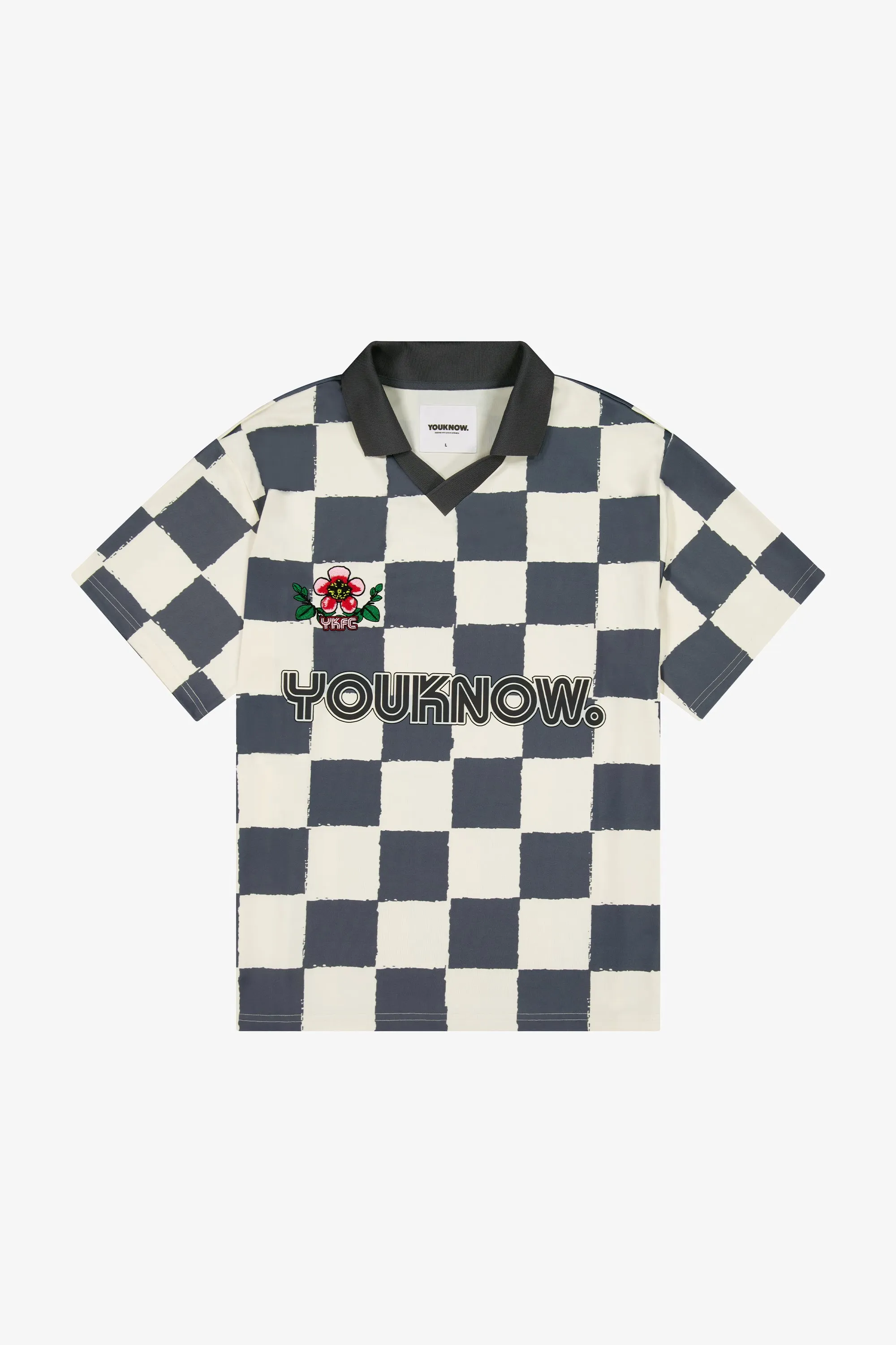 Short Sleeve Football Jersey | Square Print Drop Shoulder Design