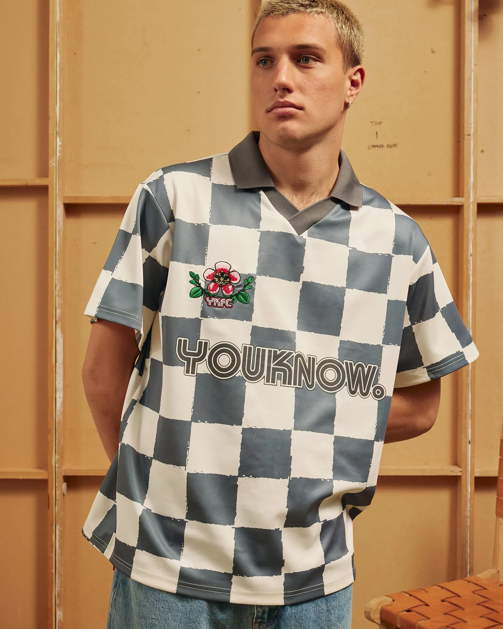 UV Protection Fabric Comfy Comfort Short Sleeve Football Jersey | Square Print