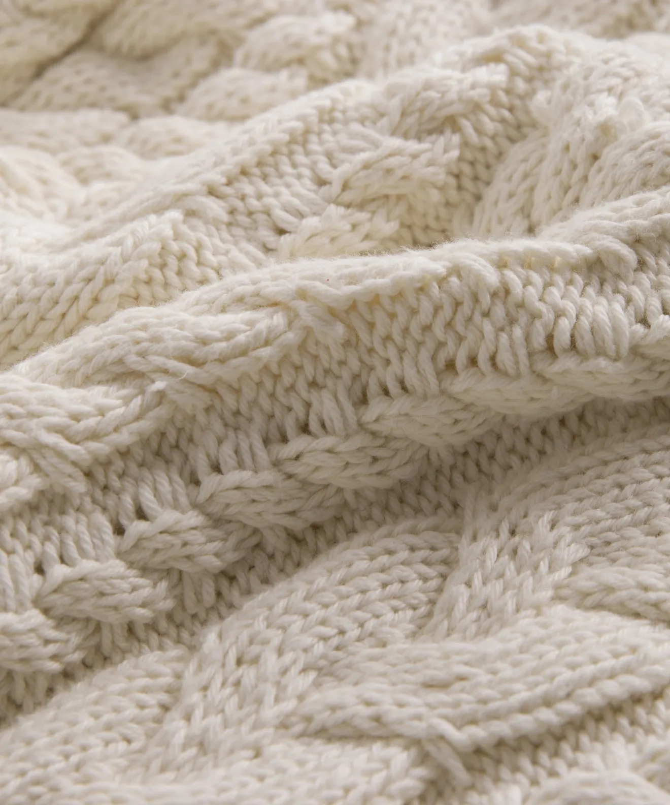 Cotton Cable Half Zip VeganFriendly Material Breathable Merino Wool