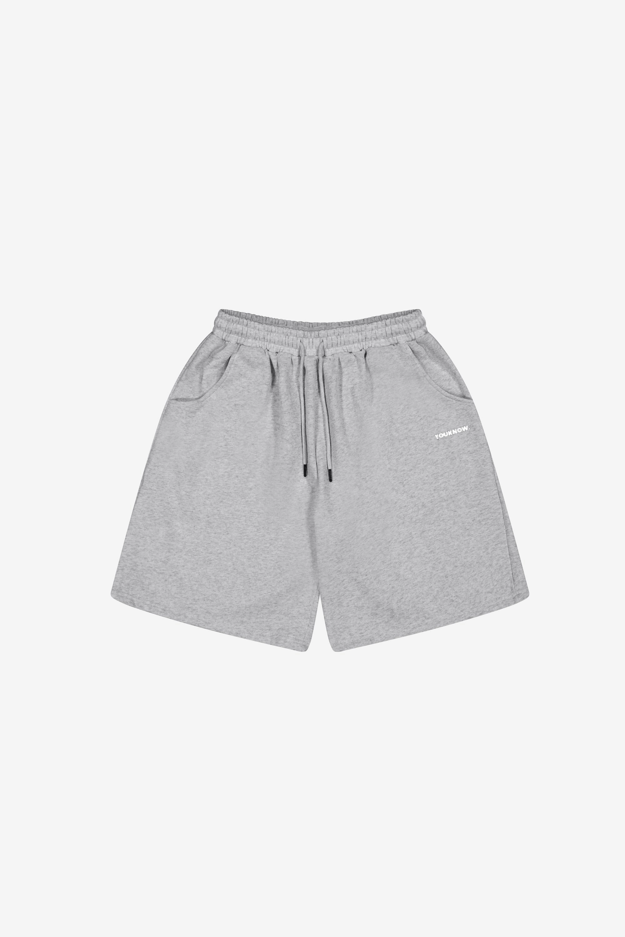 BLOCK SHORTS | Grey Casual Shorts Printed design