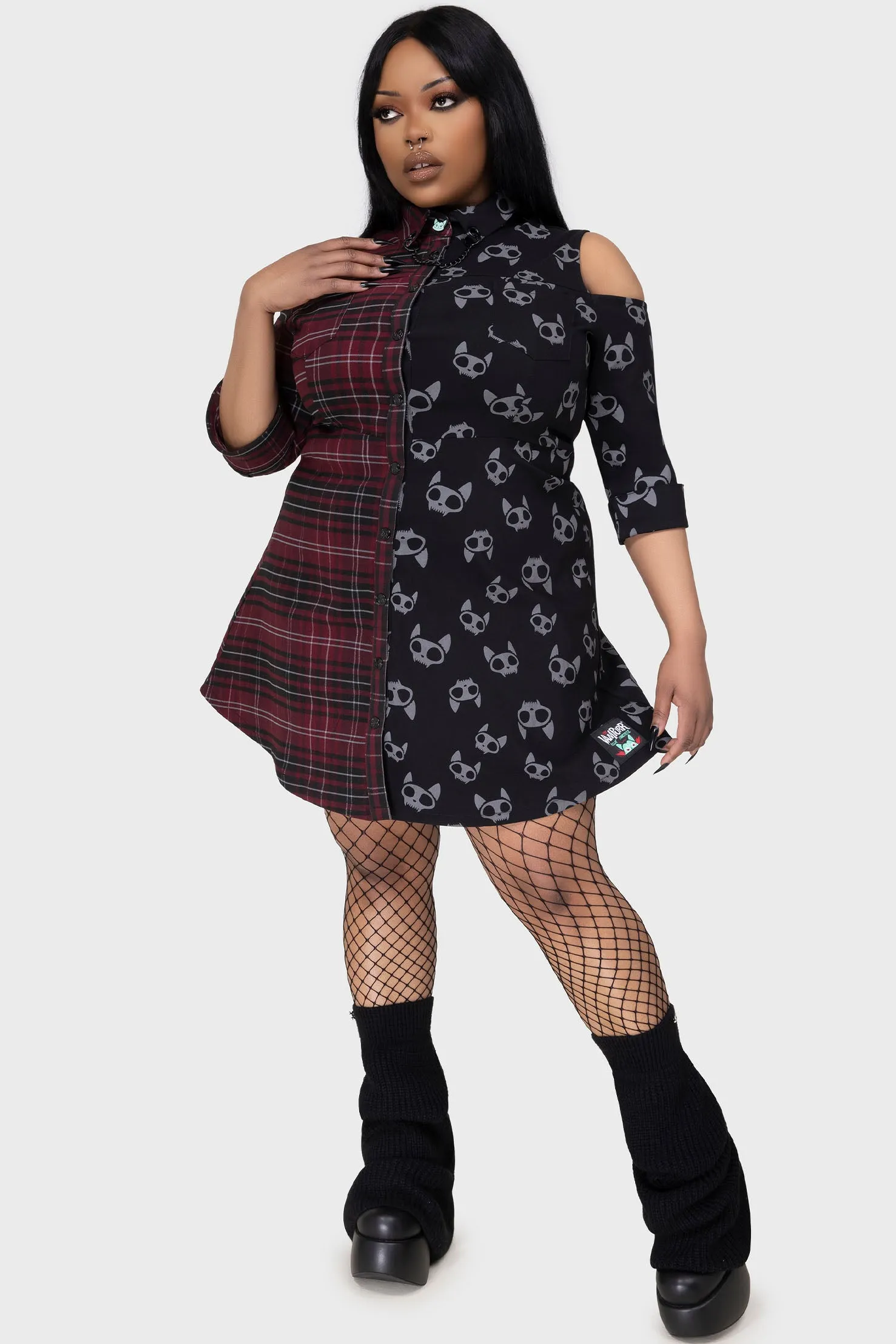 The Vampurr Shirt Dress Smart Layer Fitted Look
