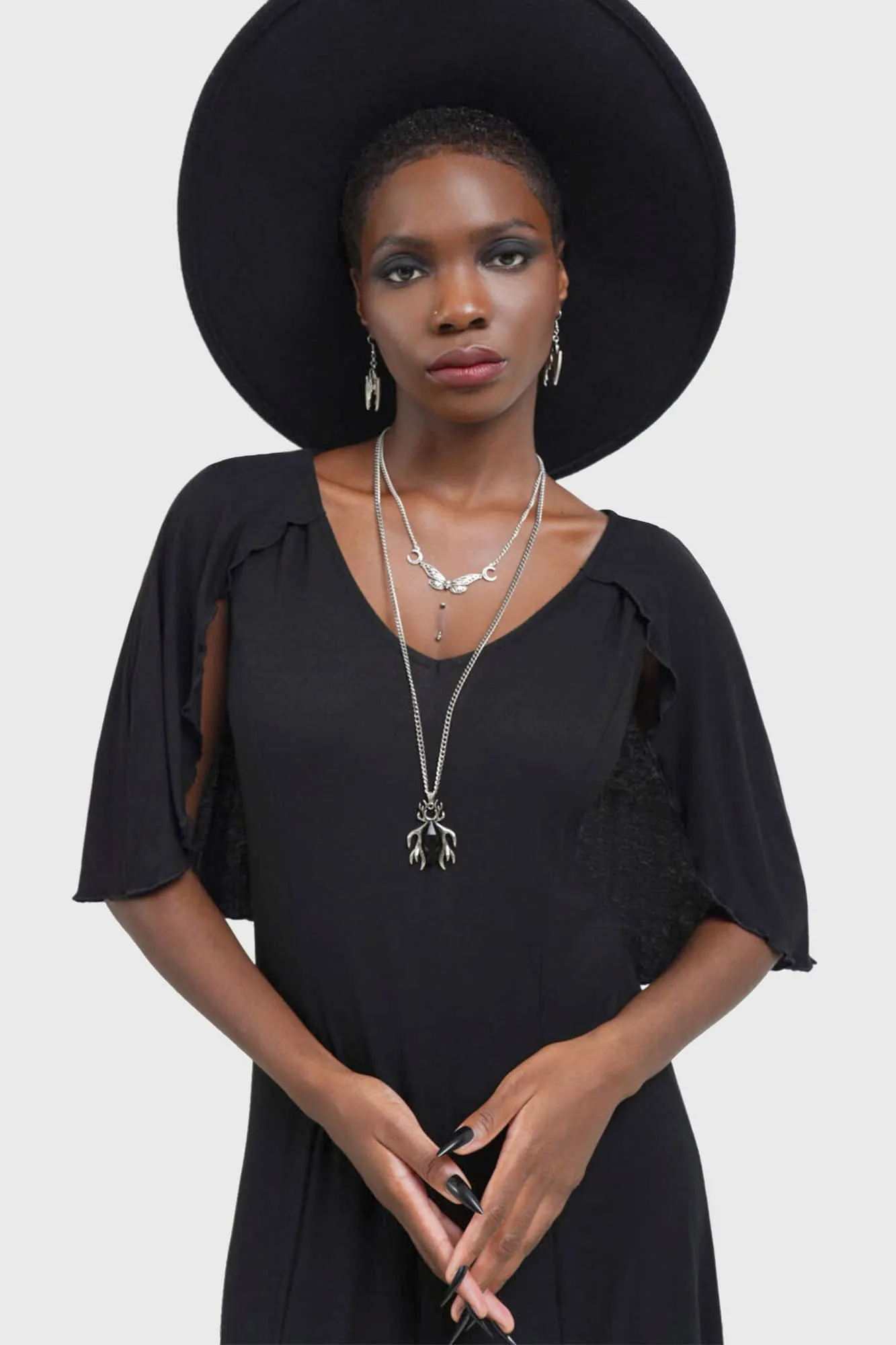 soft fit Sage Detail Krypt Lovers Dress