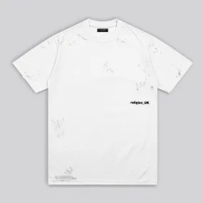 Chill Style Light and Cozy DISTRESSED T-SHIRT OFF WHITE