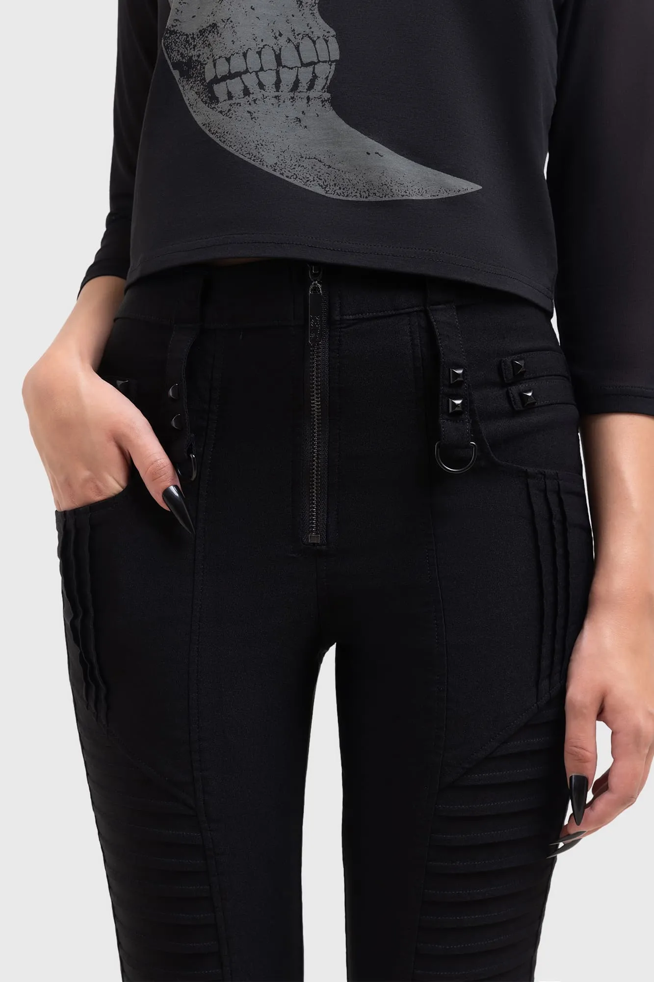 High Above Trousers Casual Fit Design