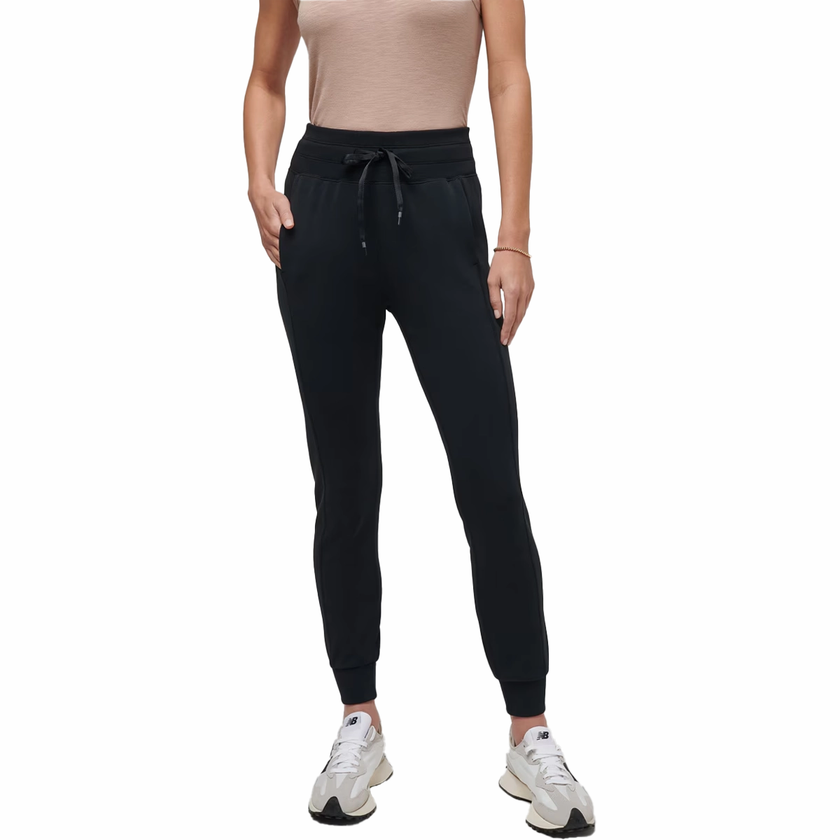 High Waist StainResistantCoating Women's Skyloft Soft Tie Jogger