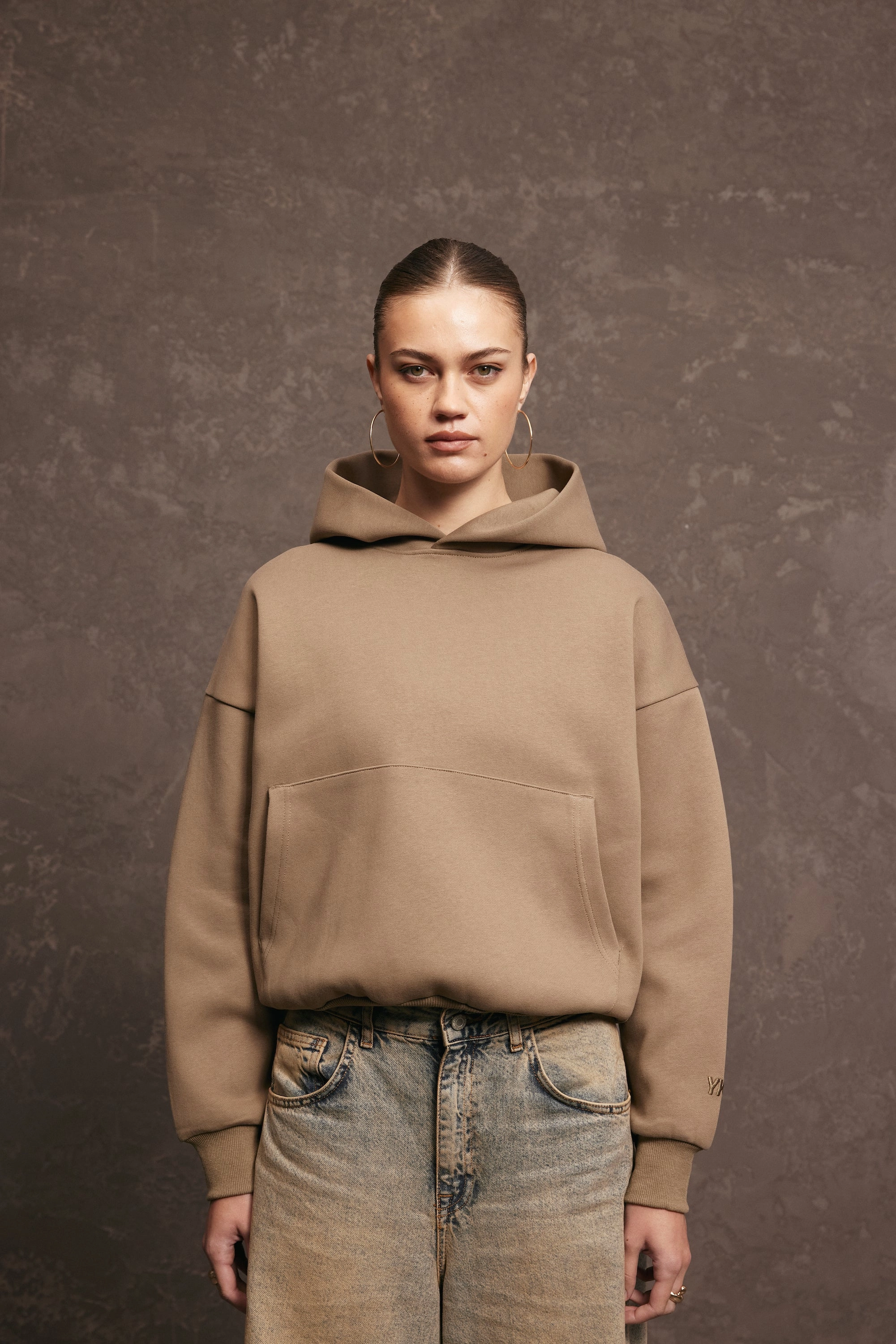 Relaxed Comfort Nothing Hoodie | Taupe