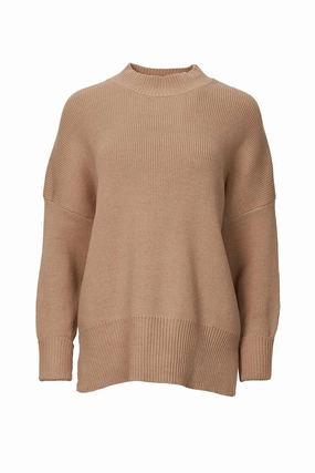 Oversized Cotton-Blend Sweater In Dusty Blush Casual Outfit Casual Comfort