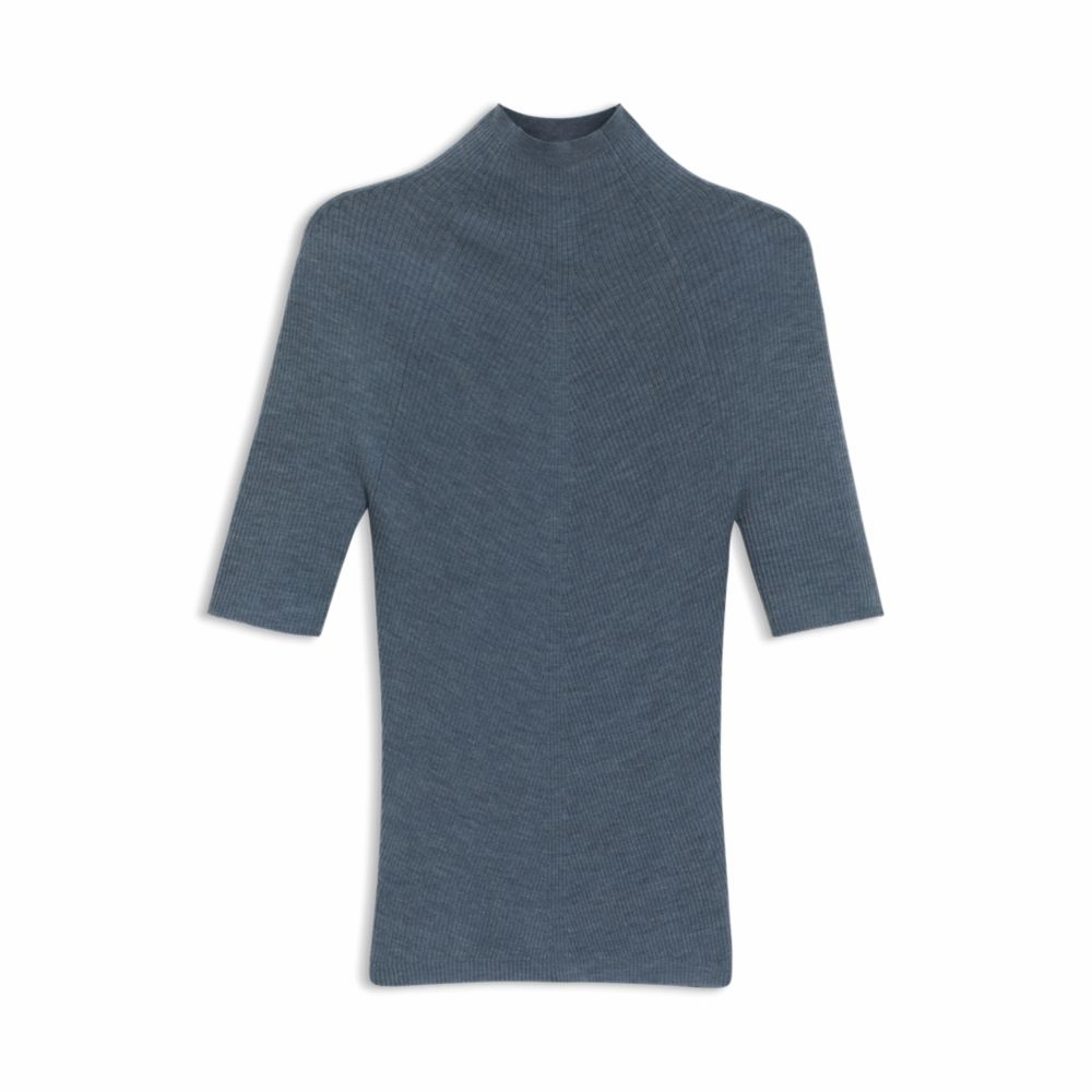 Crew-neck sweater in Merino wool Functional Wear