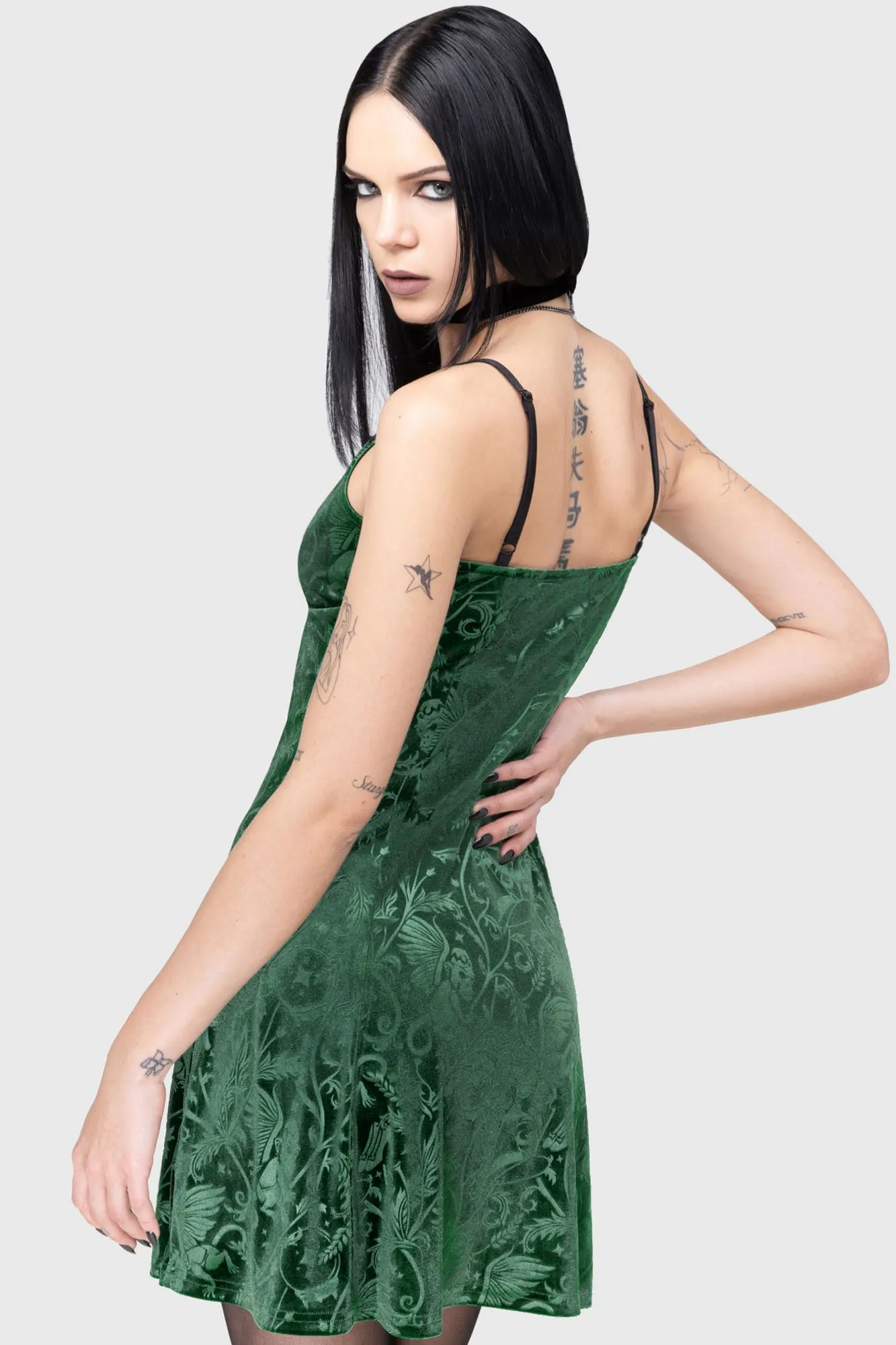 Vibe Style Emerald Envy Mini Dress
