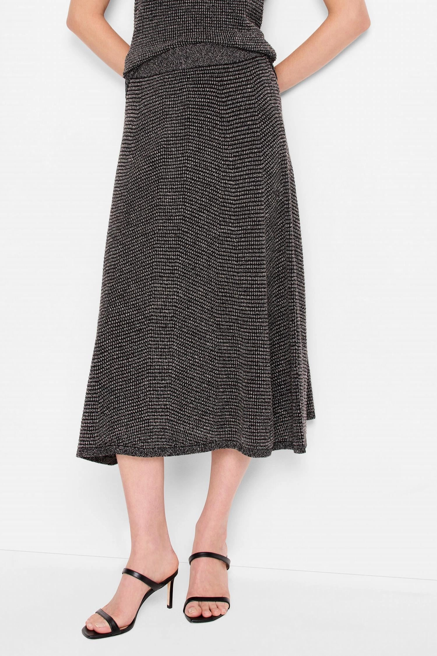 Pixel Knit Skirt In Neutral Multi Breezy Fit