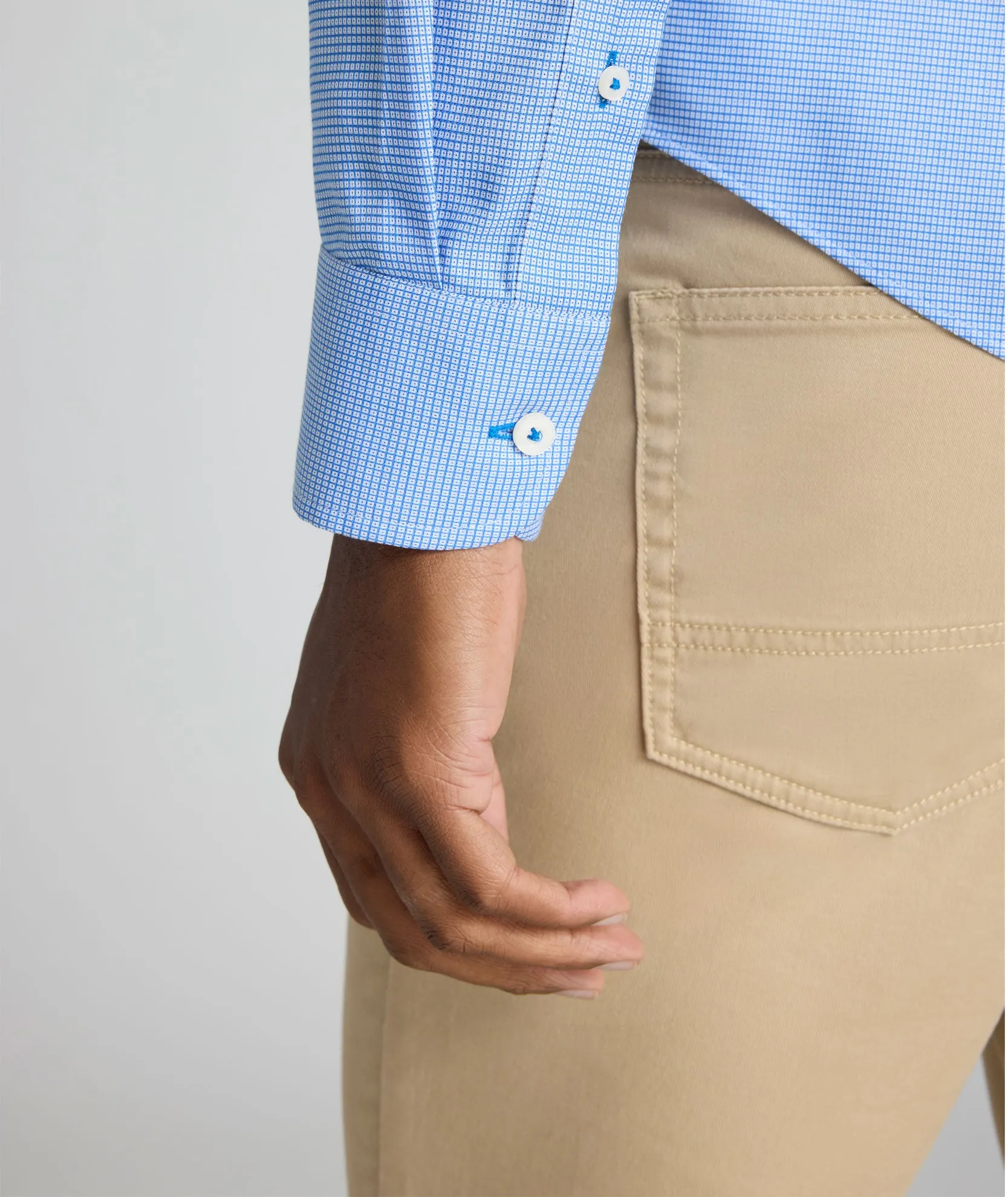 checkered pattern Wrinkle-Free Jamison Shirt