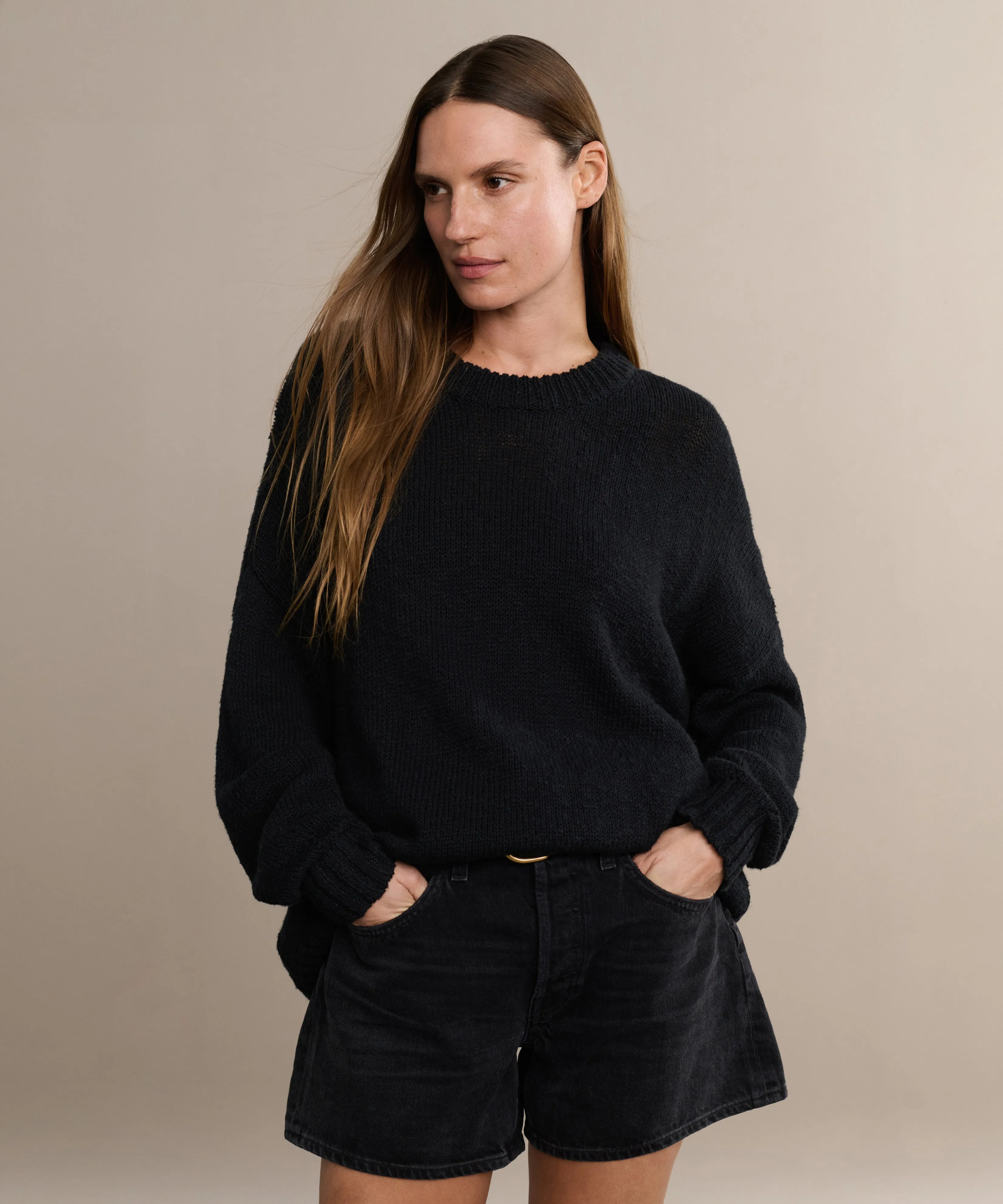 Polished Edge Easy Care Fabric Cruise Cocoon Crewneck