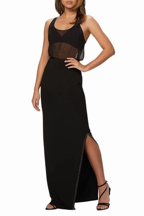 Style Staple Crystal Skirt In Black