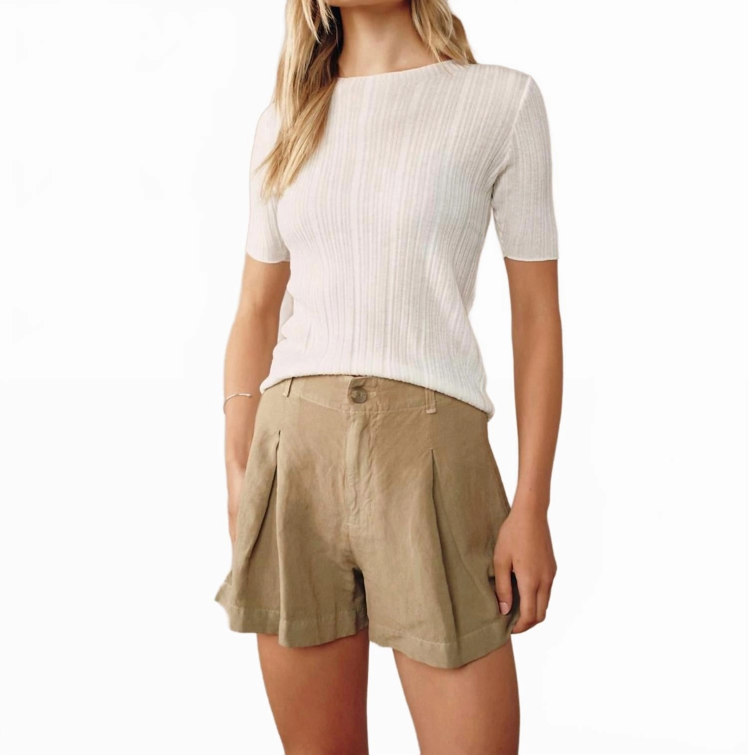 Culotte Shorts In Sahara Olive finance industry