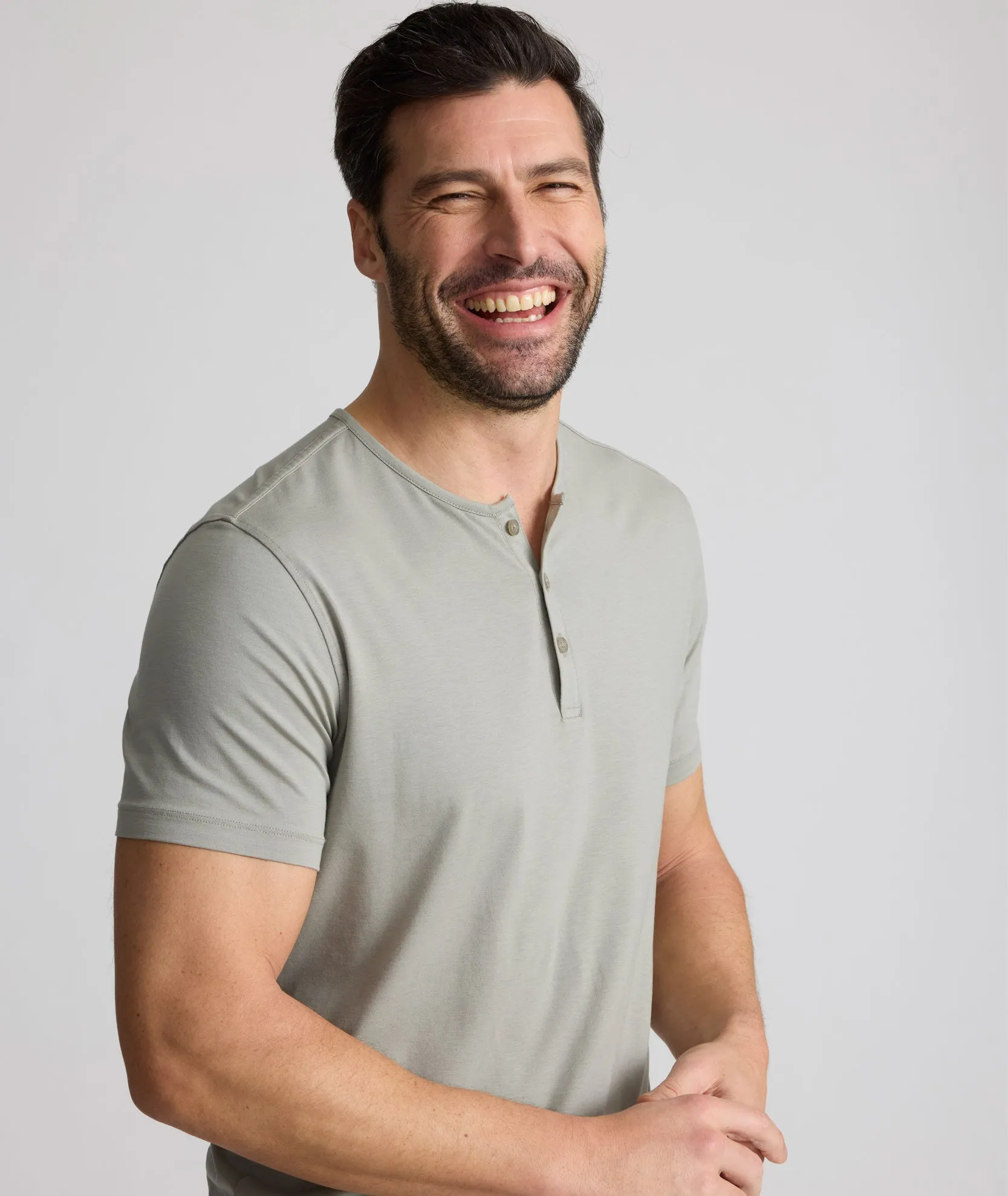Comfy Design EcoSoft? Short-Sleeve Henley