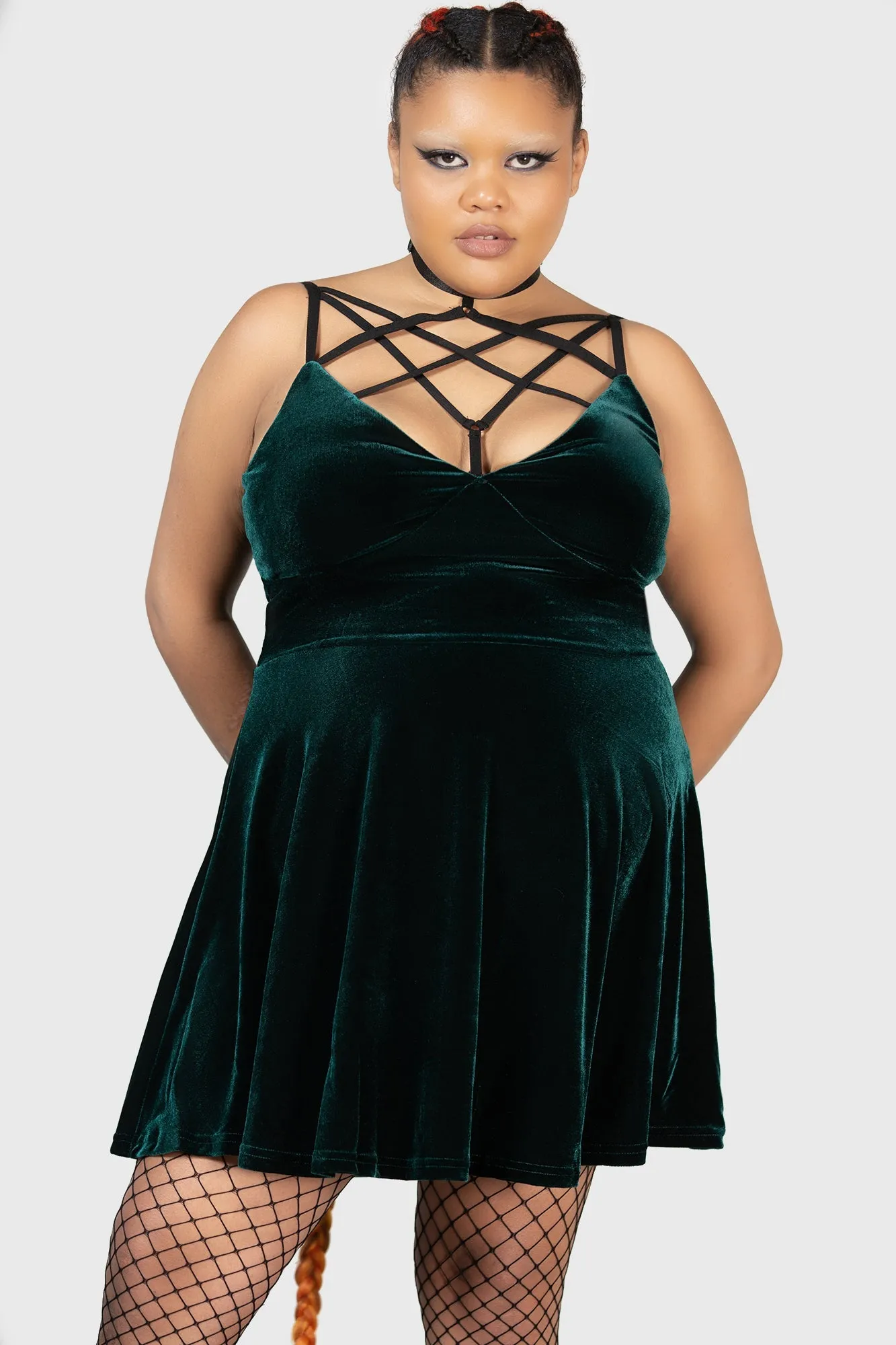 Repair-Friendly Magica Skater Dress [EMERALD]