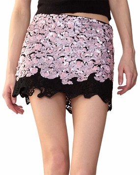 Luxury Finish Knee Length Cynthia Rowley The Cosmo Sequin Skirt