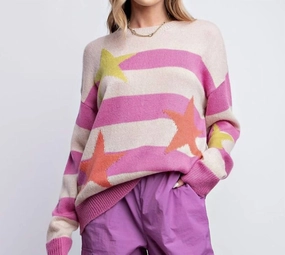 Dahlia In Pink Waffle Knit Long Lasting Elasticity