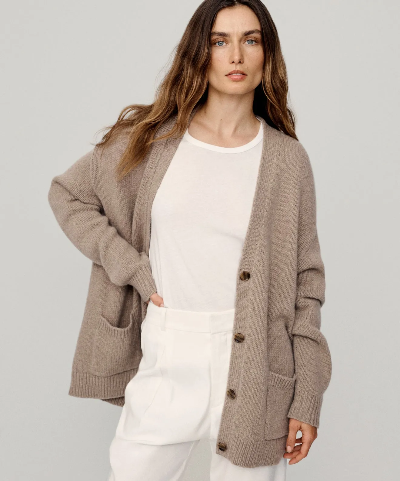 Cashmere Spencer Cardigan Fall Ready Modern Look