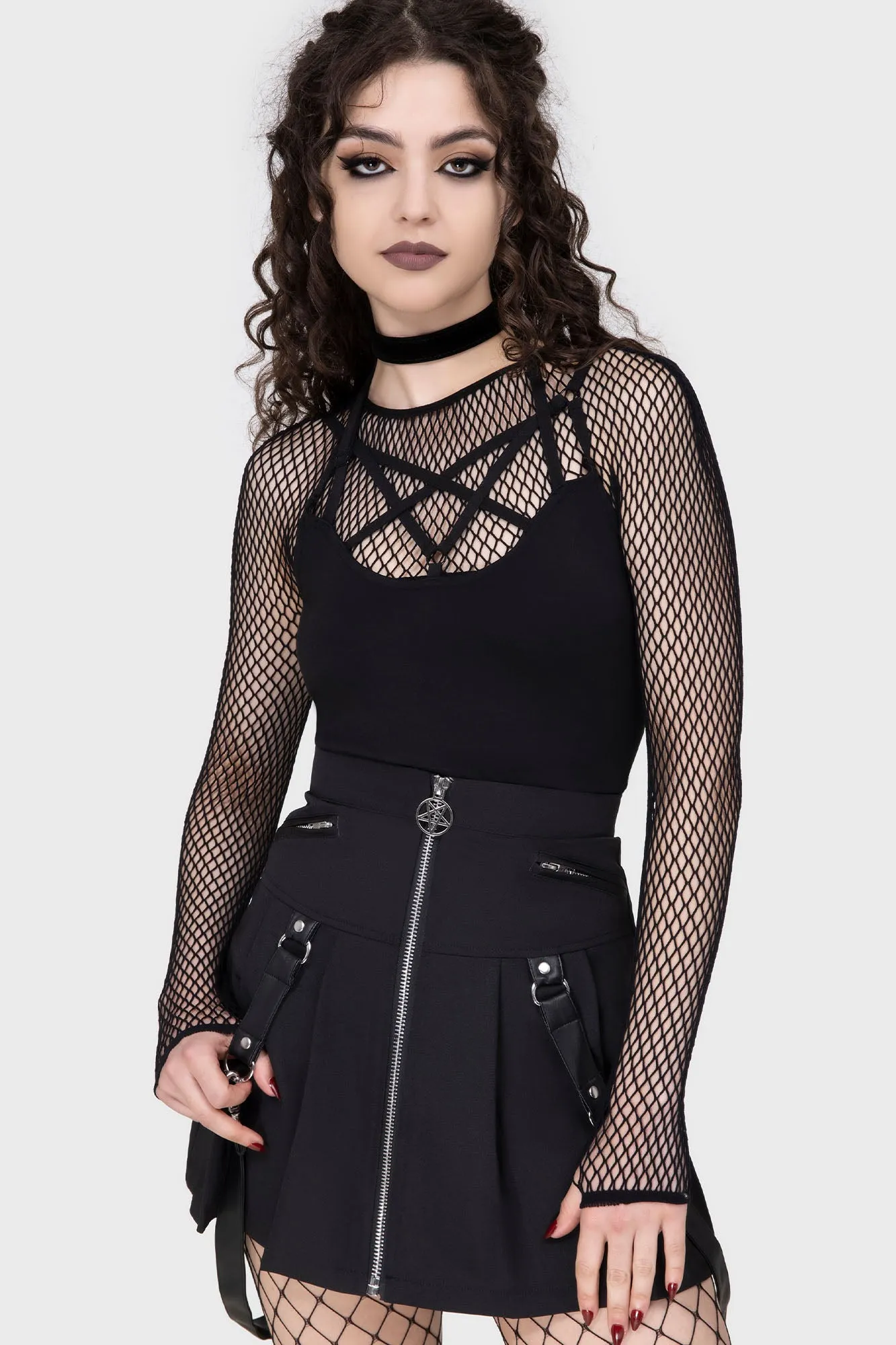 Layered Look Striped Design Blaire B*tch Mini Skirt [B]