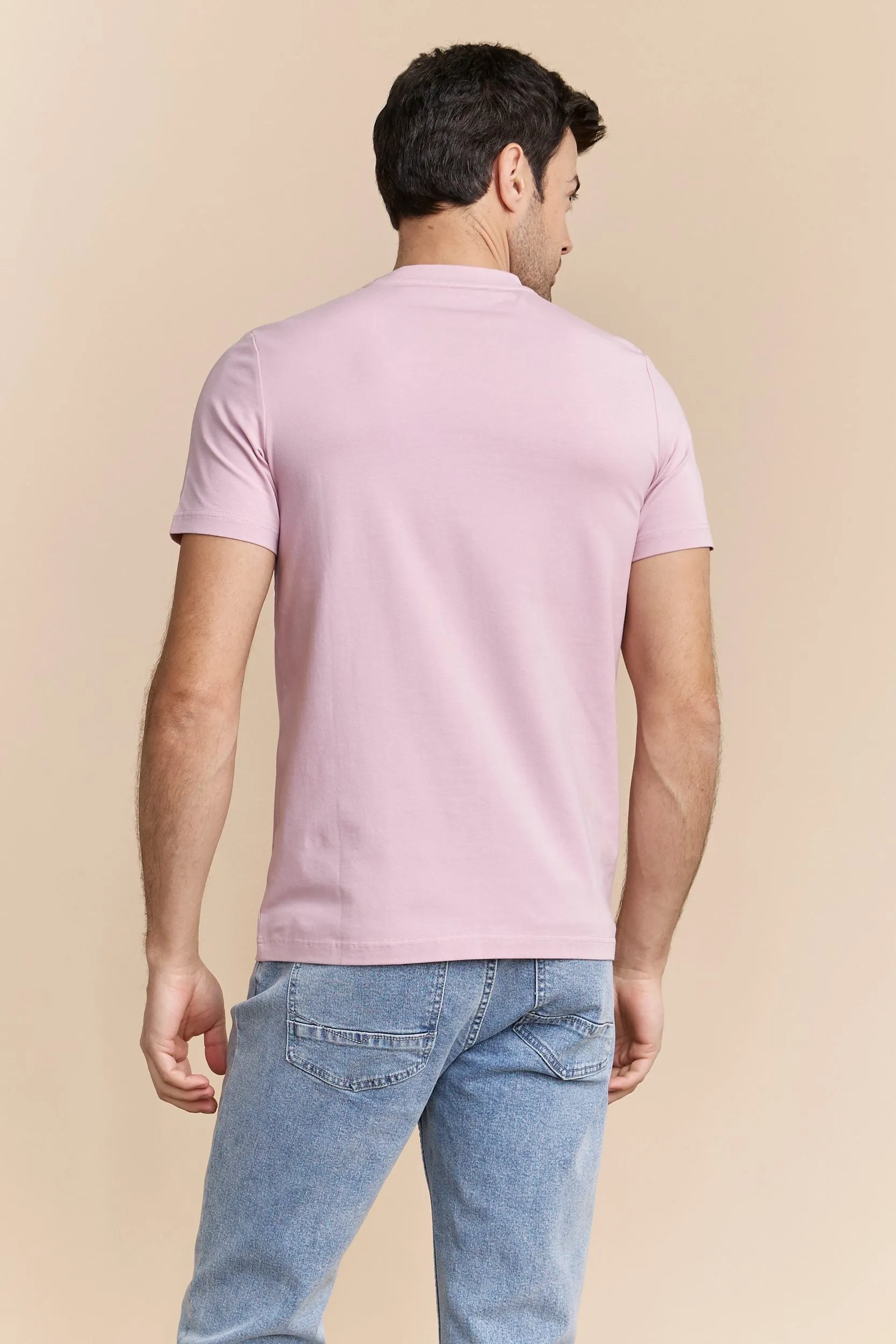 Basic crew neck T-shirt Functional Side Gussets Relaxed Look