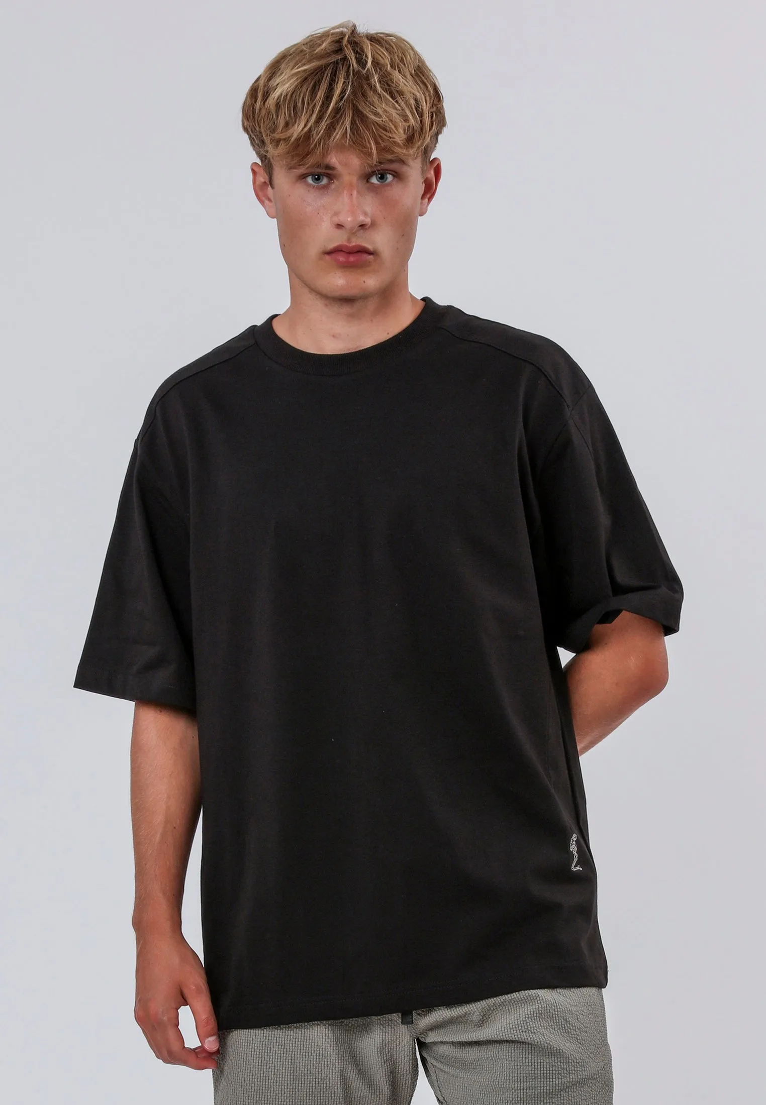 Daily Outfit Style Casual Comfort Top WEBBING T-SHIRT BLACK