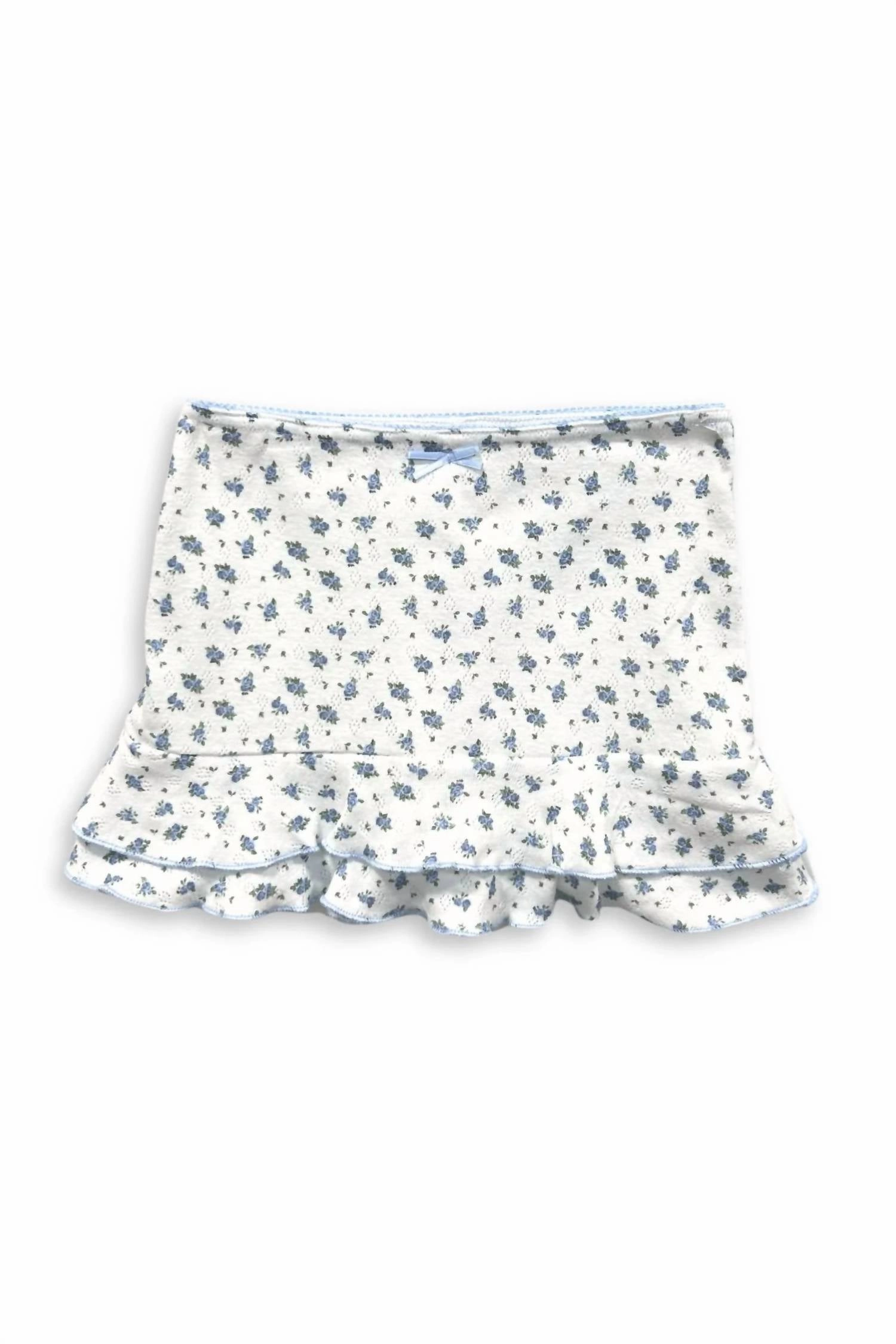 Teen's Marina Skirt In Baby Blue Seamless Finish party look