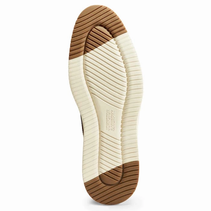 Fit Daily Mens Johnston & Murphy Upton Plain Toe in Tan Full Grain