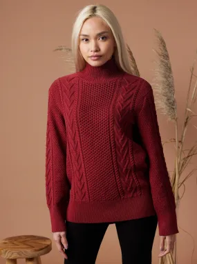 Dallas Sweater - Ruby Modern Warmth