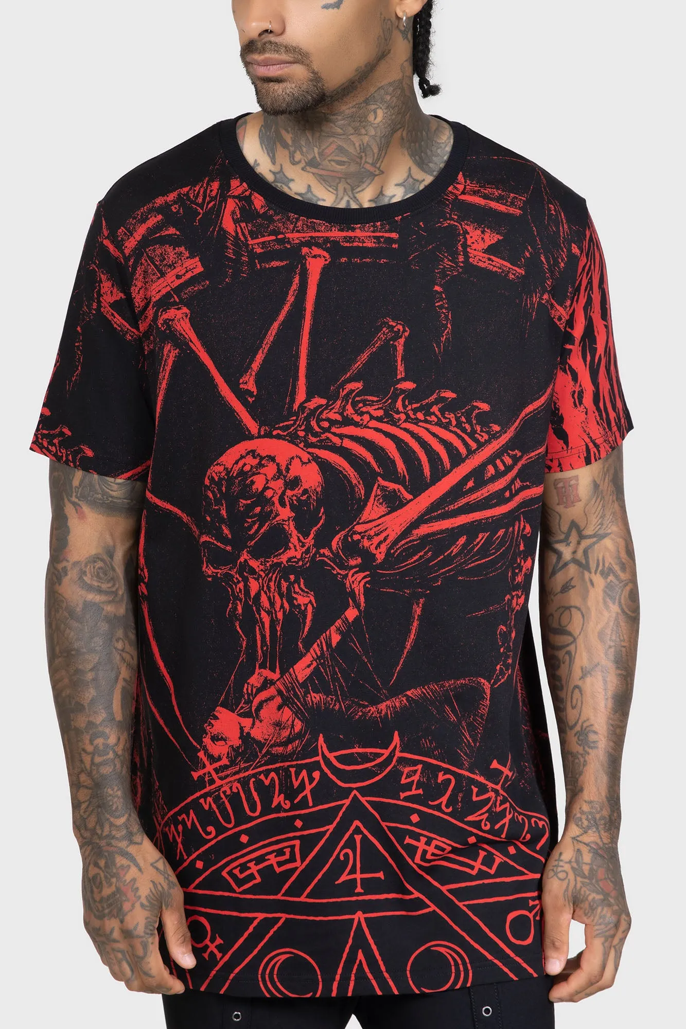 Stretch Knit Tagless Design Dark Catharsis T Shirt
