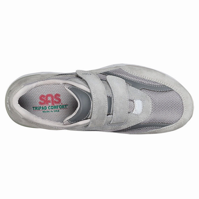 Mens SAS JV Mesh Active Sneaker Gray Mobility Flex Foot Friendly