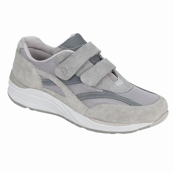 Mens SAS JV Mesh Active Sneaker Gray Ventilated Holes Soft Layers