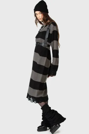 Dress-Up Style Lace-Sleeve Within Souls Sweater Dress