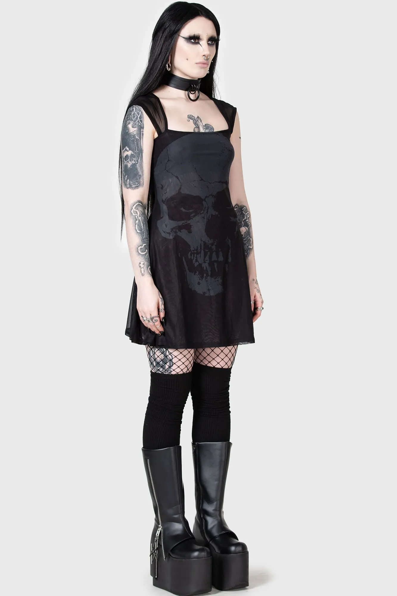 Death Valley Mini Dress Sophisticated Comfort Cotton Skin