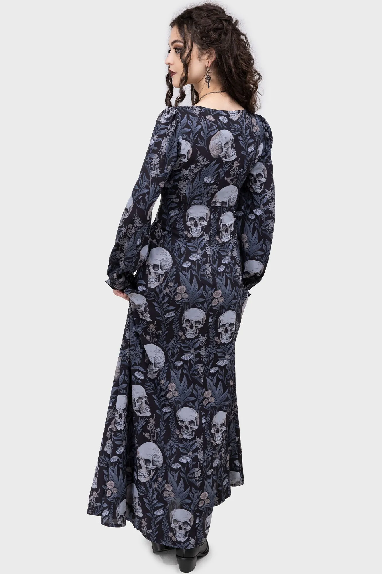 Death's Head Maxi Dress Trendy Vibes Special-Edition