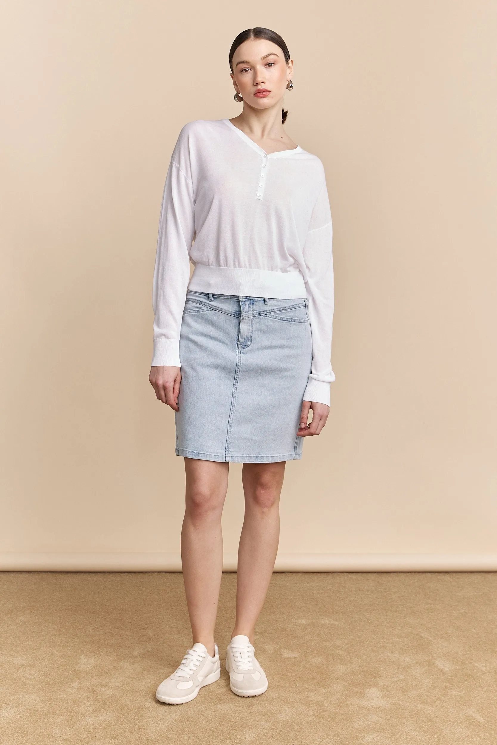 Denim skirt Handmade Item Essential Style