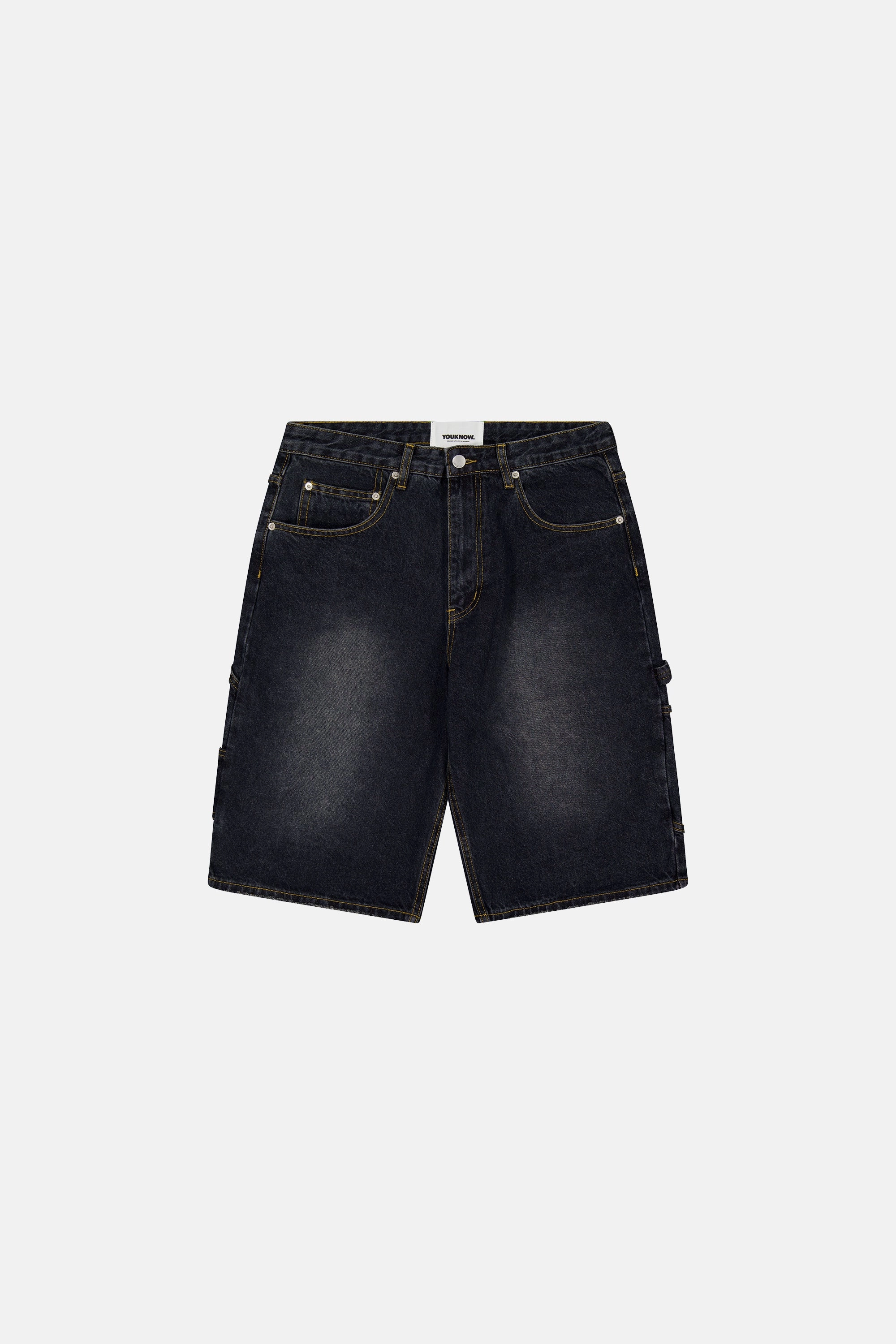 Denim Jorts | Black Wash Warm Look