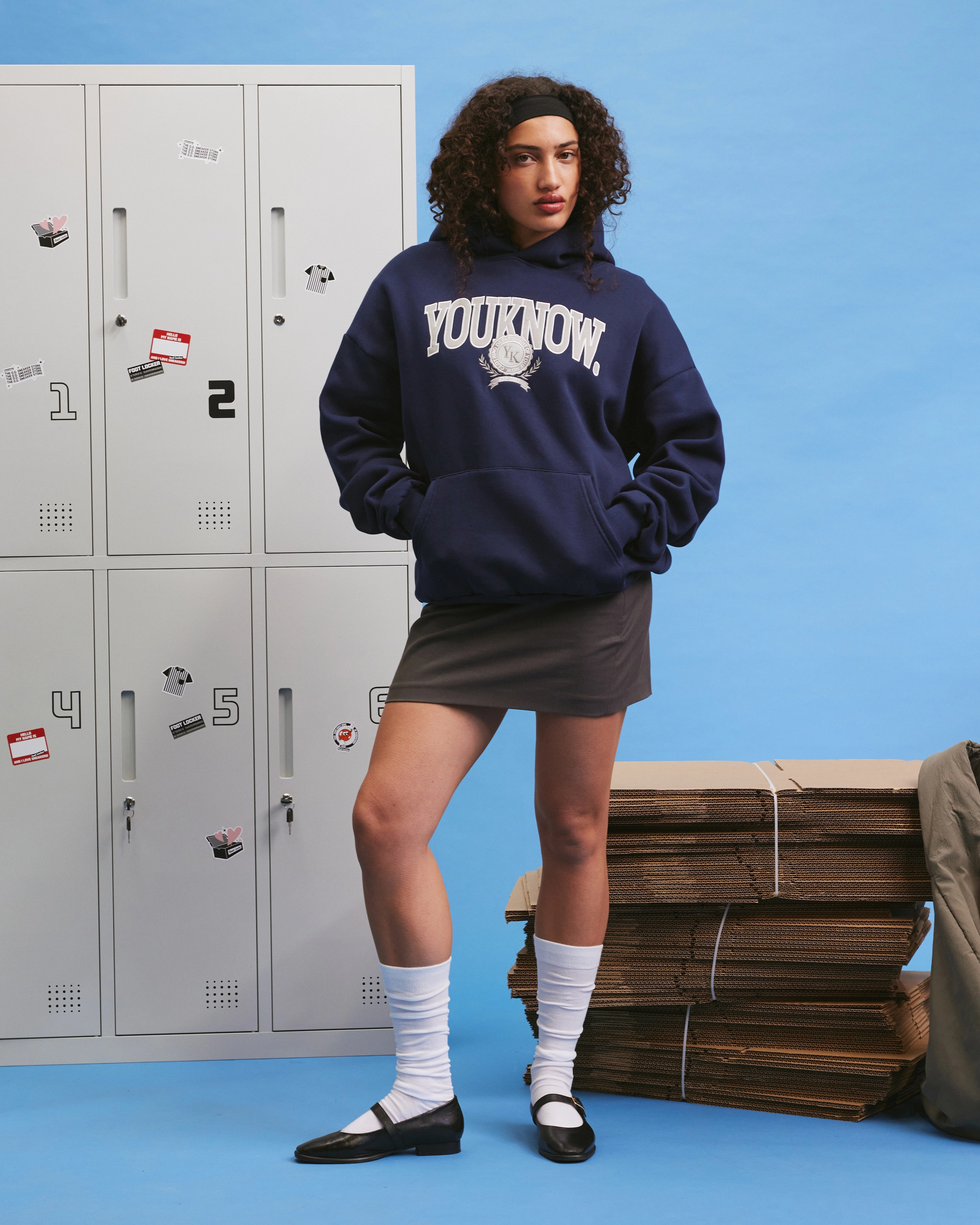 Recycled materials Dept. of YKC Hoodie | Navy