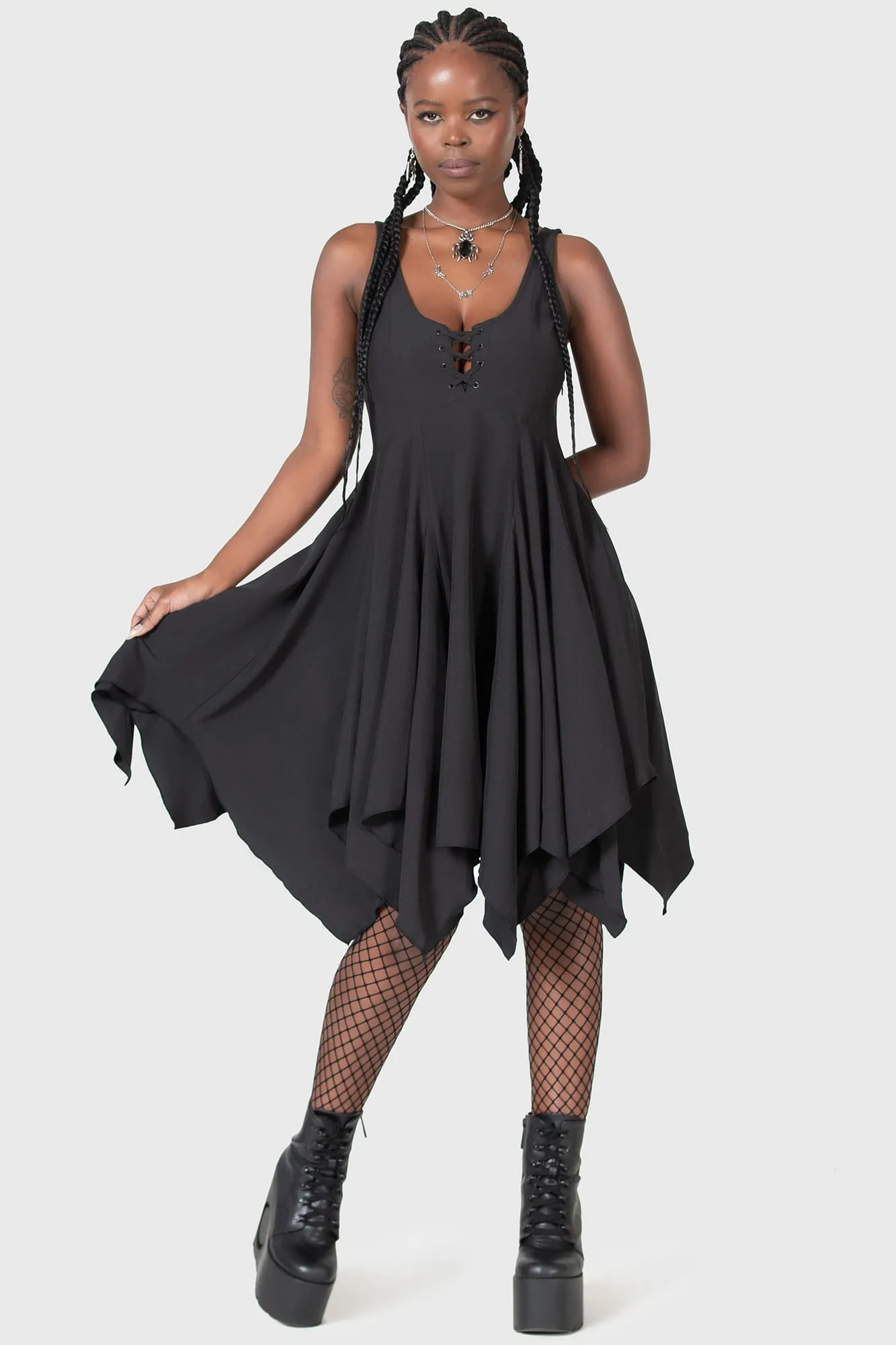 Autumn Essential Evening Look Descend Dress