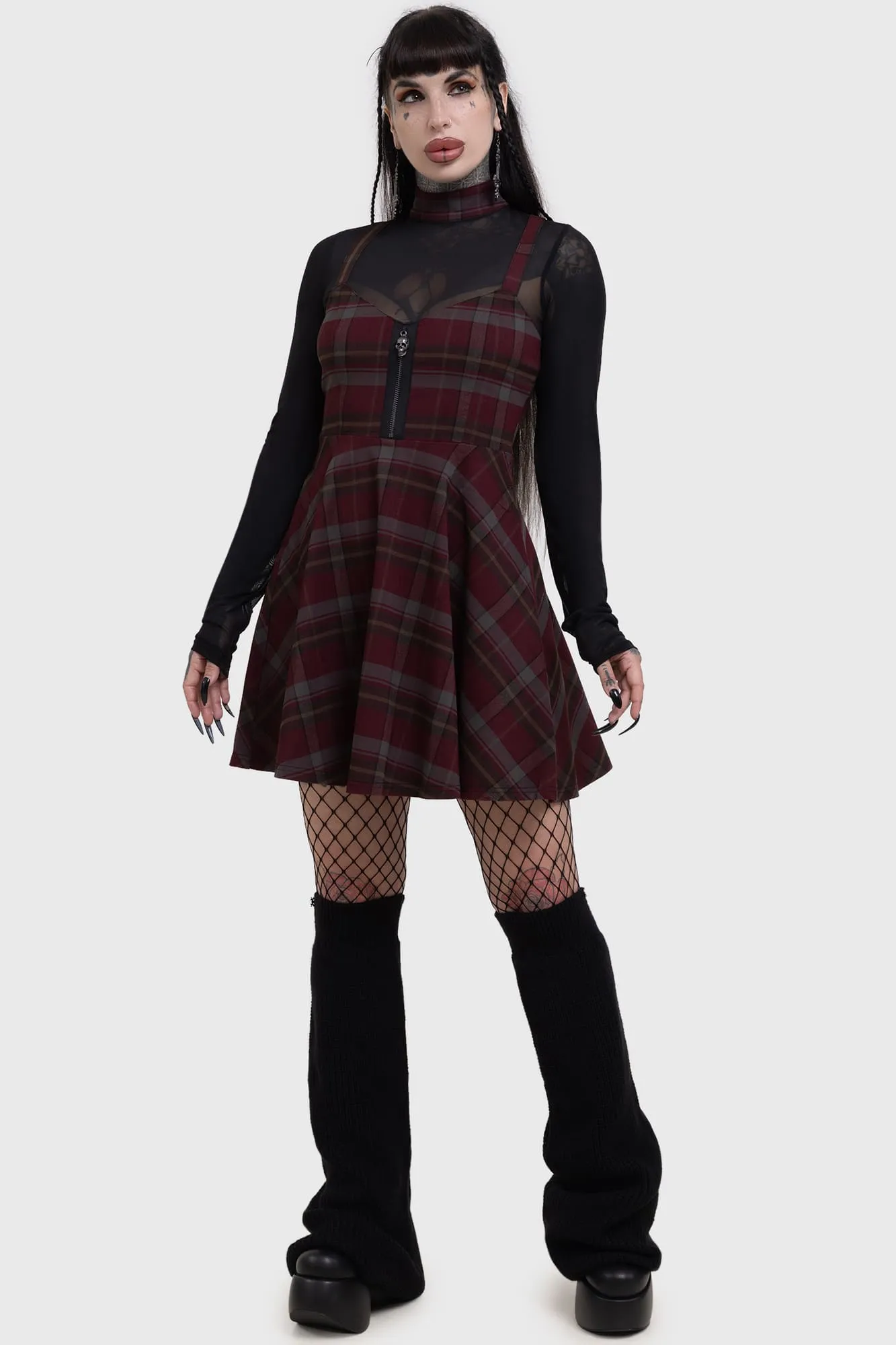 Sable Riot Dress Mermaid-Hem Form Focus